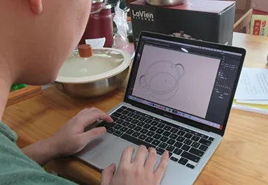 Design a prototype of a cookware