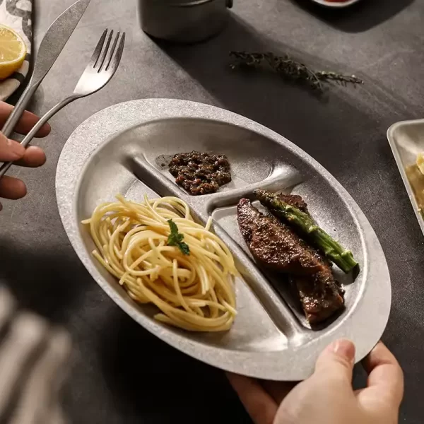 assiette à trois compartiments personnalisée wholesale