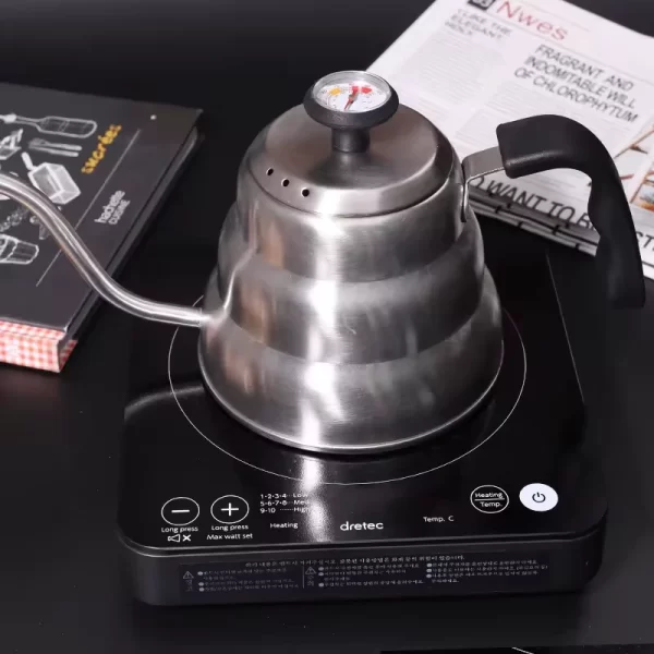 Wholesale Coffee Pots Long Gooseneck with Thermometer (pots à café à long col de cygne avec thermomètre)