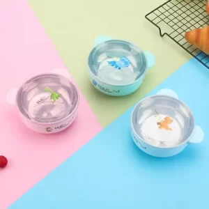 Wholesale Children Cartoon Stainless Steel Bowl with Lid
