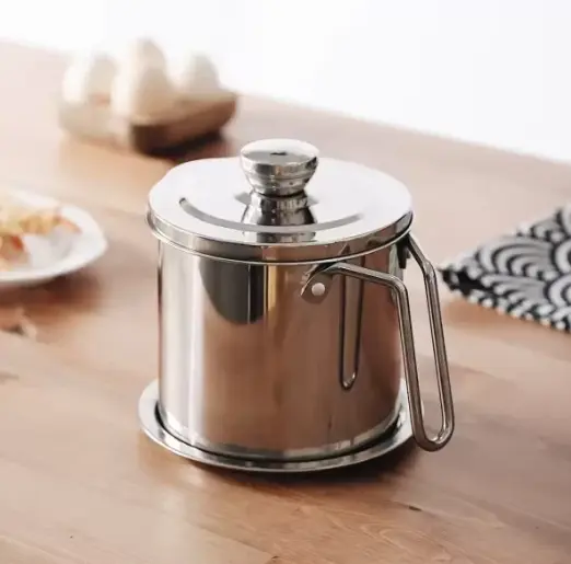 pote de filtro de óleo alimentar em aço inoxidável tipo 2