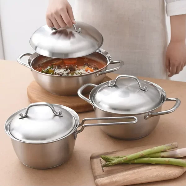 set de casseroles en acier inoxydable en gros (1)