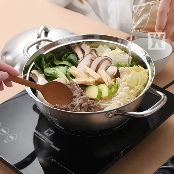 set de 4 casseroles en acier inoxydable (grossiste)