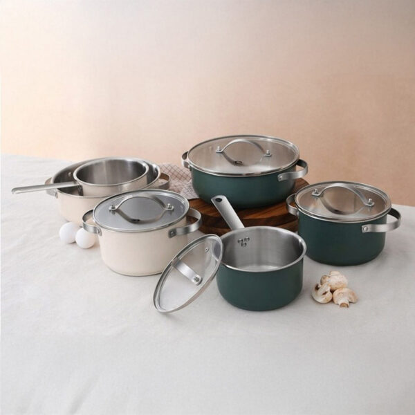 Wholesale Stainless Steel Colorful Cookware Sets (3)
