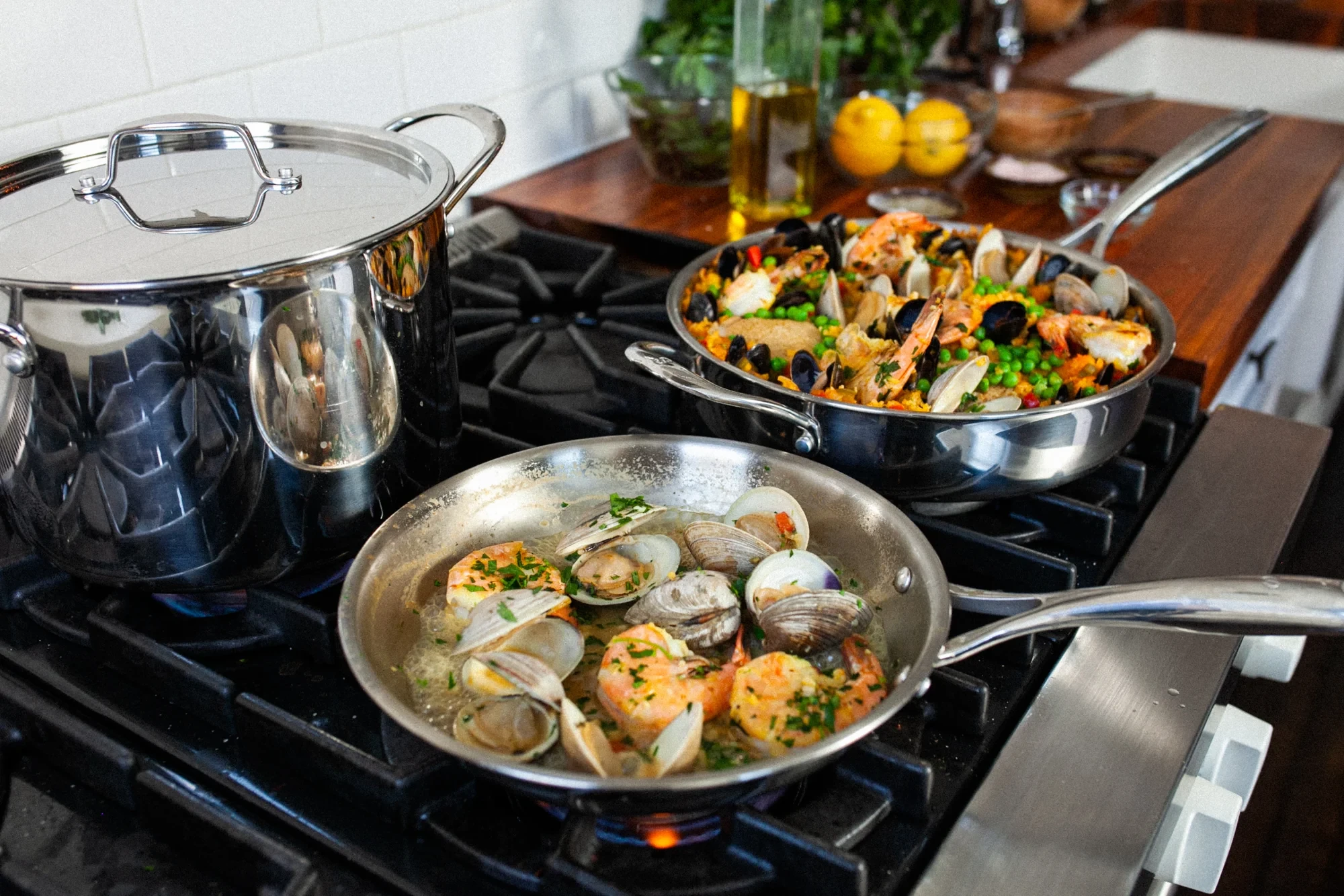 sauté seafood