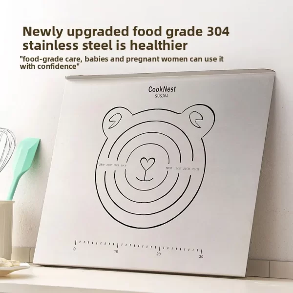 304 stainless steel kneading board.