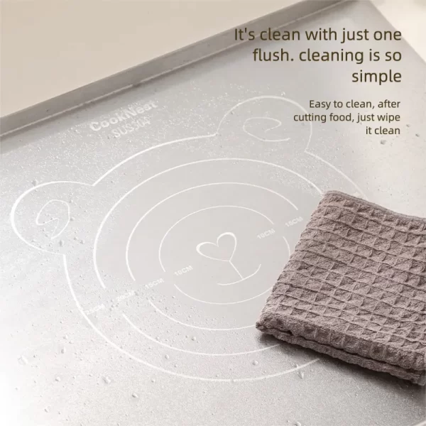 304 stainless steel kneading board.