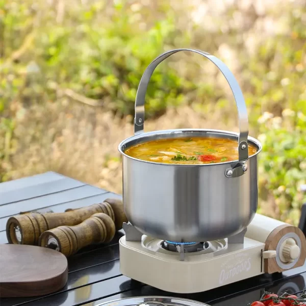 Outdoor 304 Stainless Steel Cookware Set