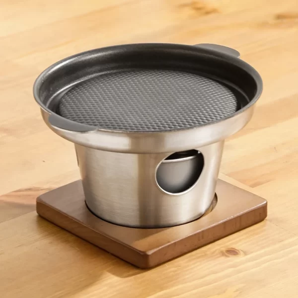 Wholesale Mini BBQ Grills Featuring a Physical Non-Stick Surface, Using Alcohol Fuel