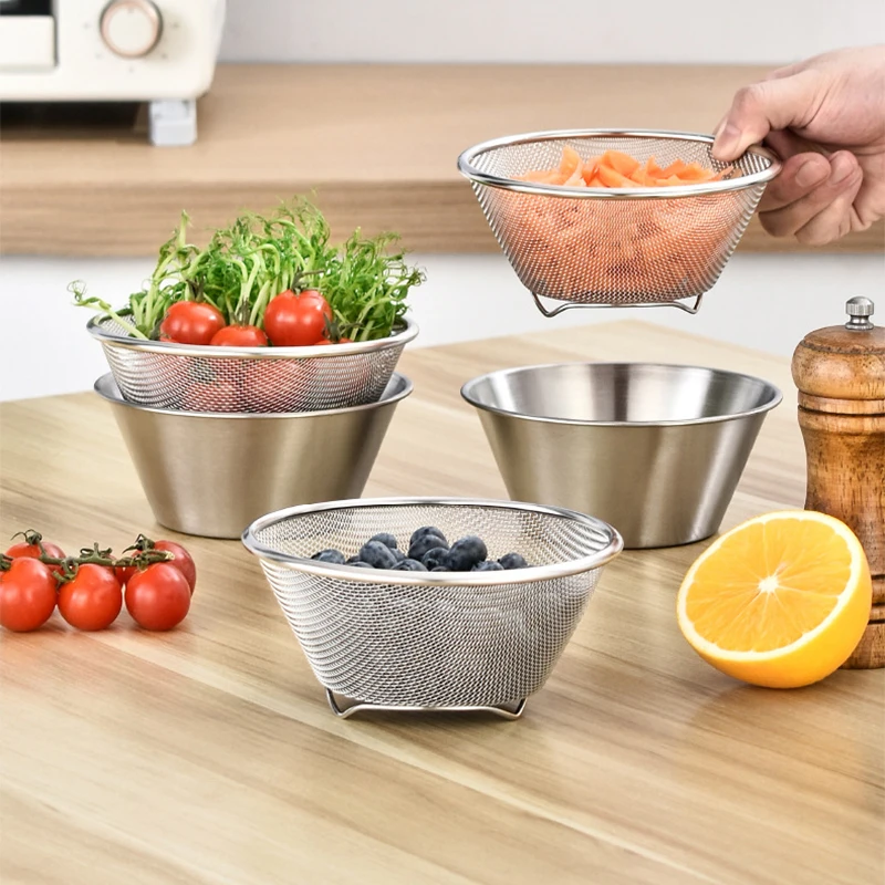 mini colander and bowl set (6)