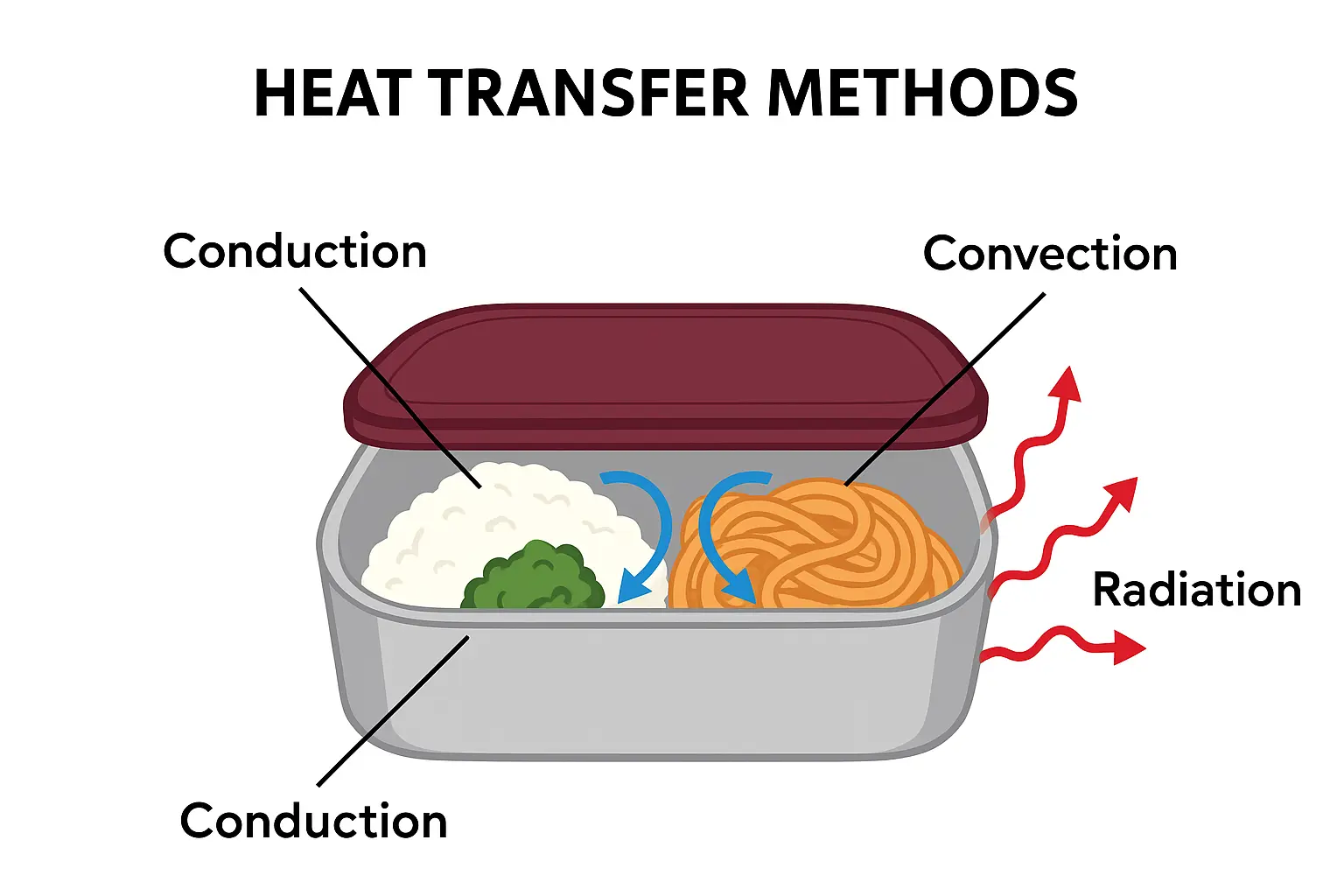 three ways of heat transfer