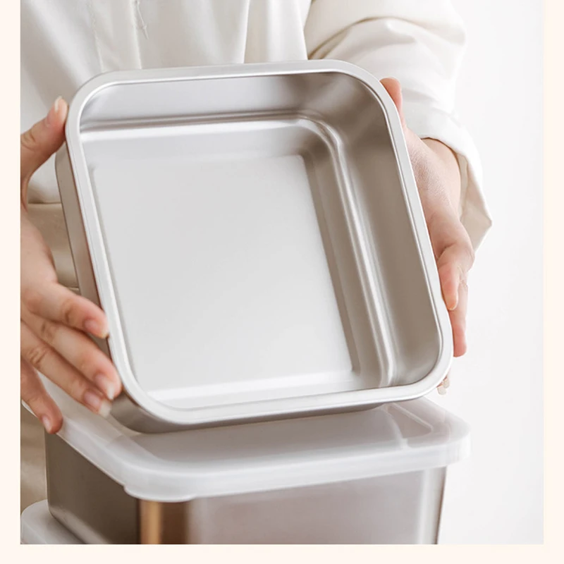 wholesale stainless steel food container and strainer set (5)