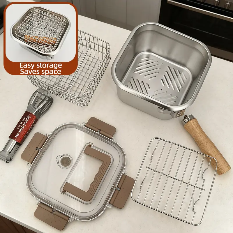dual-purpose fry pot and food container (4)