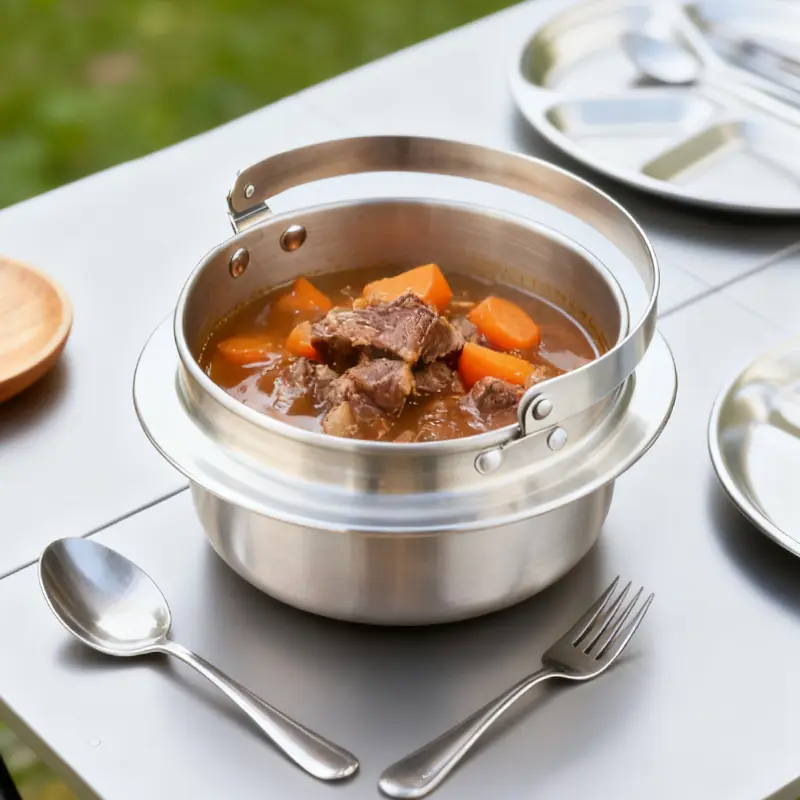 camping pot for cooking rice and soup (4)