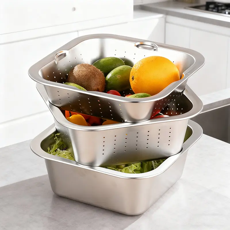 stainless steel nested strainer and mixing bowl set (1)