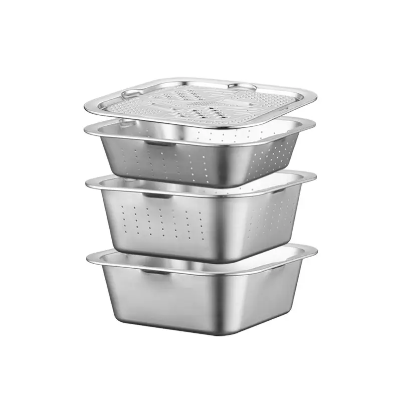 stainless steel nested strainer and mixing bowl set (7)