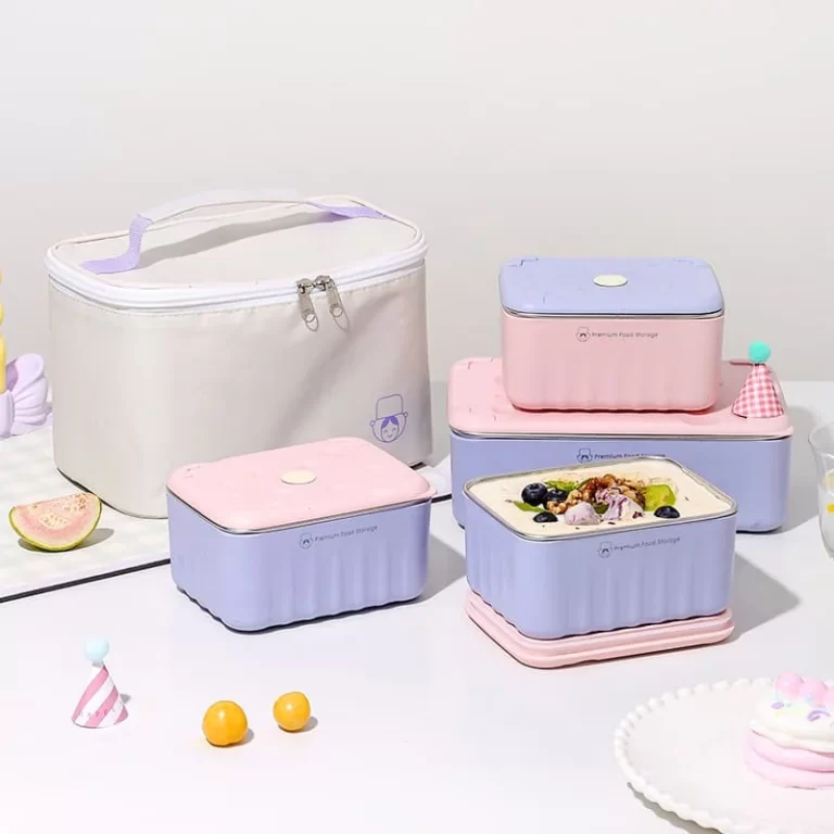 Wholesale Cheese Shape Lunch Box Set (1)