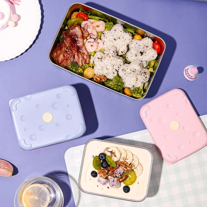 Wholesale Cheese Shape Lunch Box Set (4)