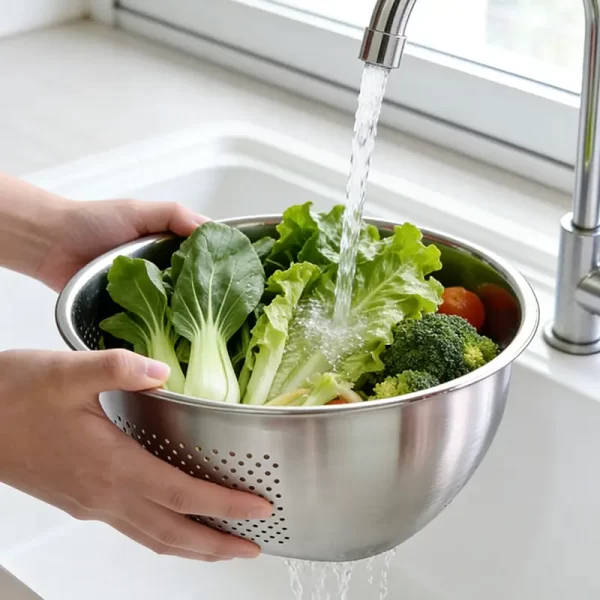 bulk stainless steel colander (2)