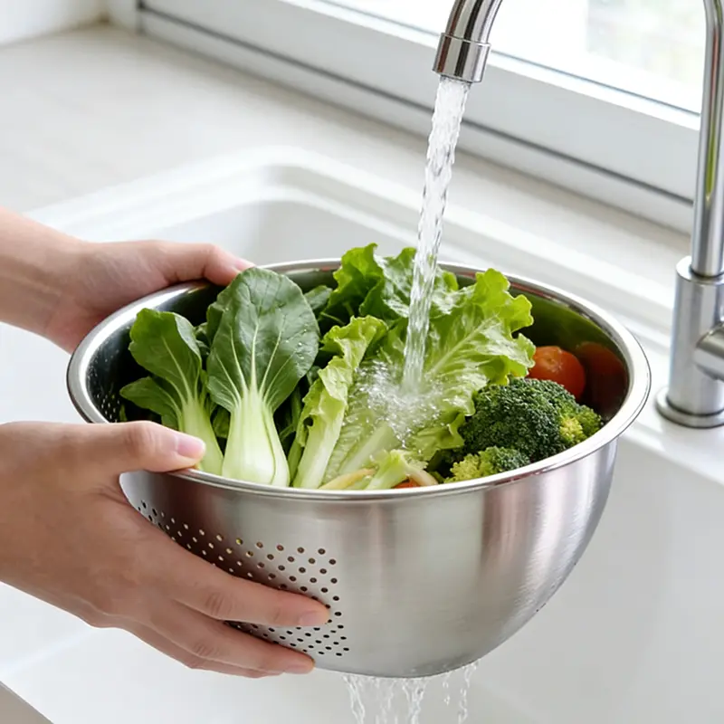 bulk stainless steel colander (2)