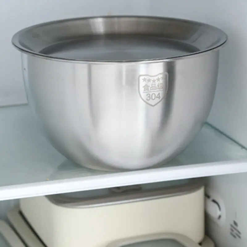 stainless steel bowl with oil draining rack (4)