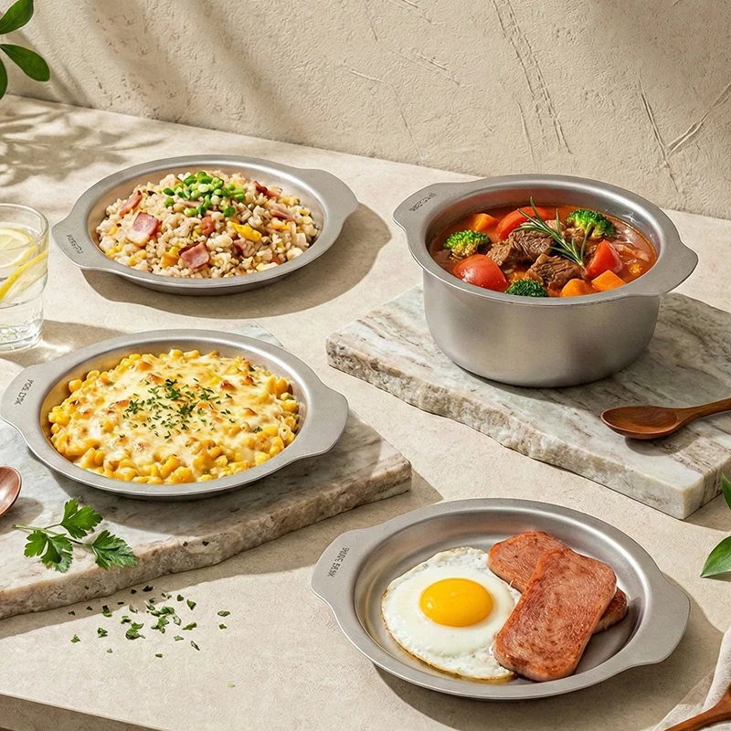 non-abrasive process stainless steel cookware set (6)