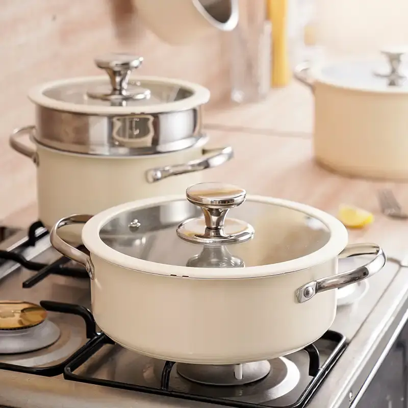wholesale ceramic-sprayed cookware set (2)