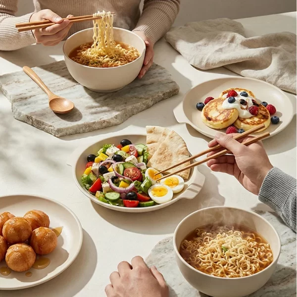 wholesale pp plastic dinnerware sets (5)