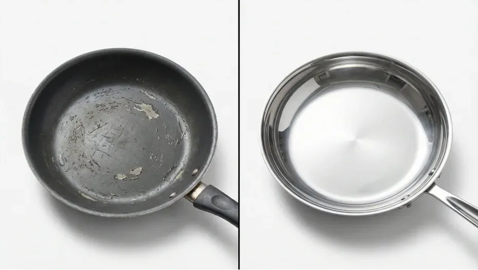 PTFE coating versus bare stainless steel cookware