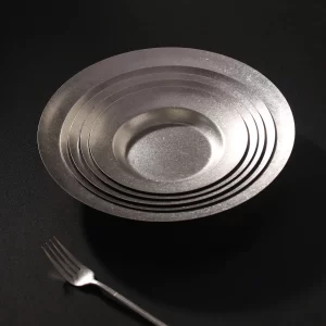 wholesale classic matte stainless steel plates (1)