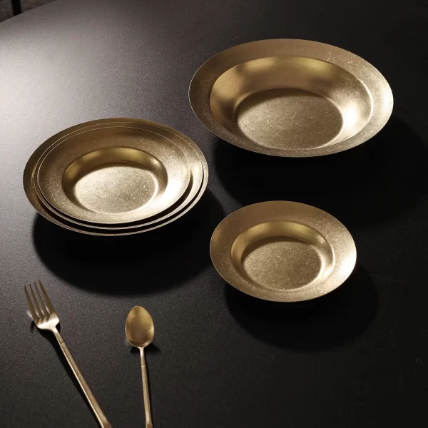 wholesale classic matte stainless steel plates (5)