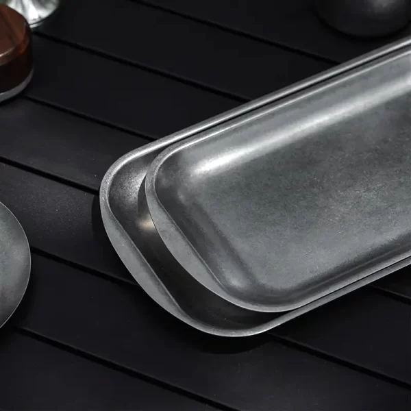 wholesale high-quality retro-style stainless steel serving plate (4)