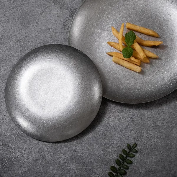 أطباق حلوى بالجملة من الفولاذ المقاوم للصدأ ذات الطراز الصناعي القديم (5)