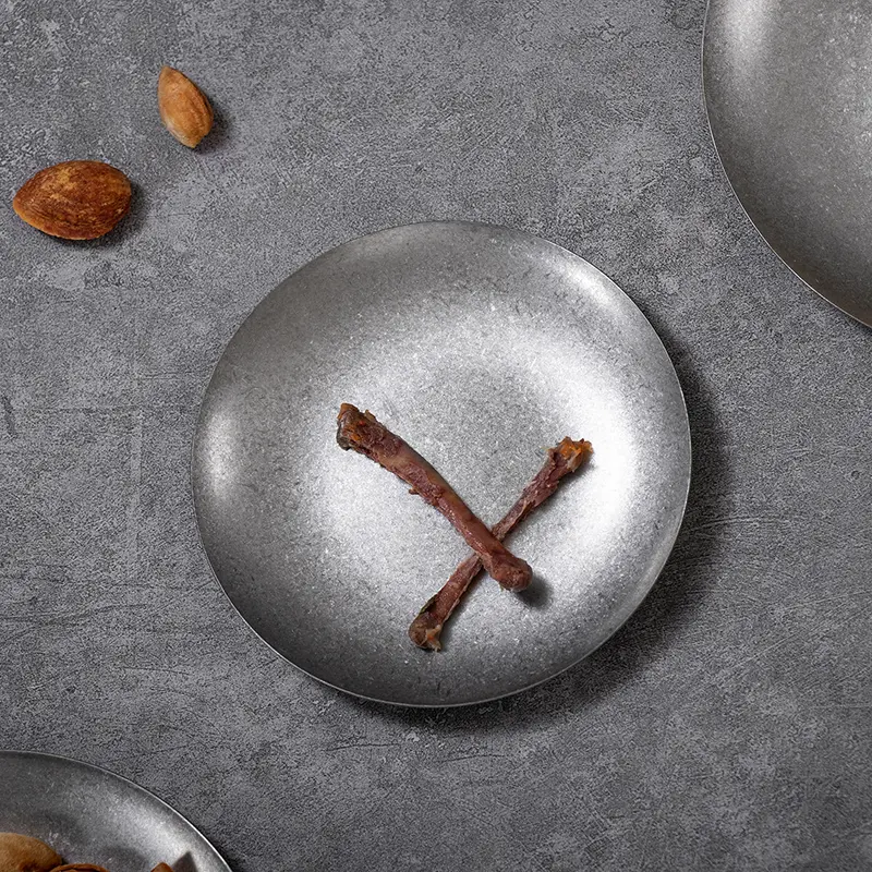 أطباق حلوى بالجملة من الفولاذ المقاوم للصدأ ذات الطراز الصناعي القديم (6)