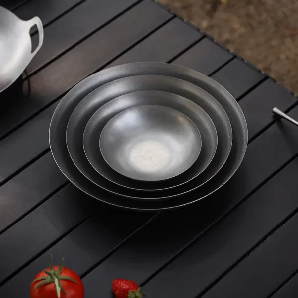 أطباق بالجملة من الفولاذ المقاوم للصدأ ذات الطراز القديم مثالية لمطاعم الفنادق (1)