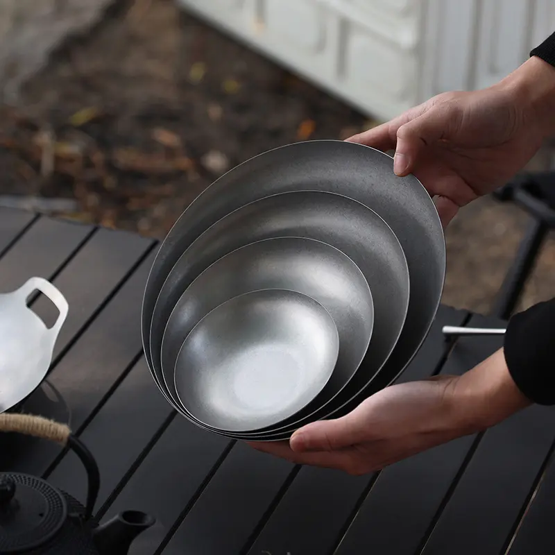 أطباق بالجملة من الفولاذ المقاوم للصدأ ذات الطراز القديم مثالية لمطاعم الفنادق (2)