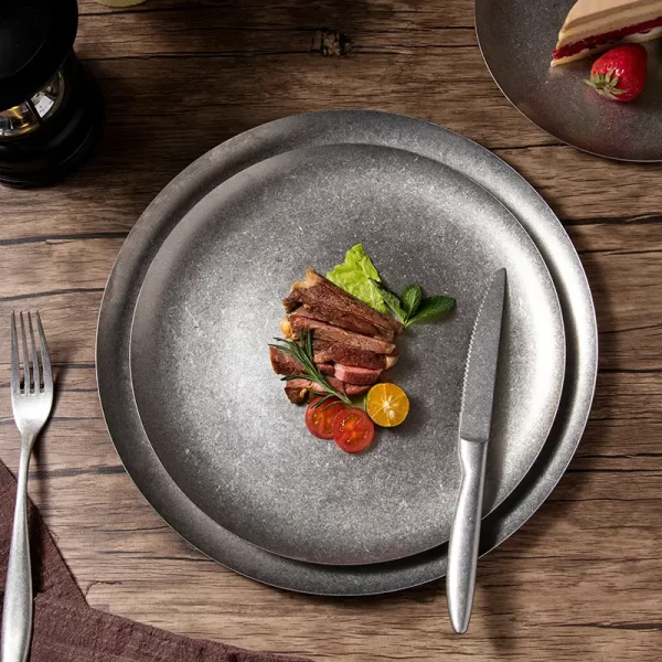 أطباق تقديم معدنية مزخرفة بالجملة (5)