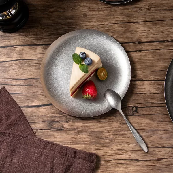 أطباق تقديم معدنية مزخرفة بالجملة (6)