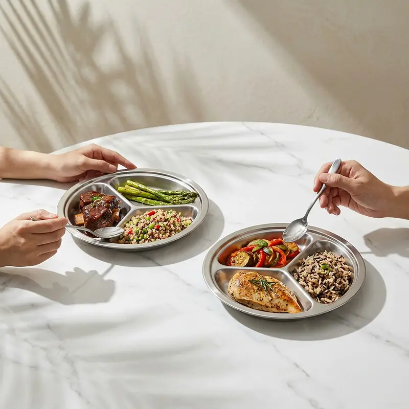 wholesale stainless steel compartment plates (2)