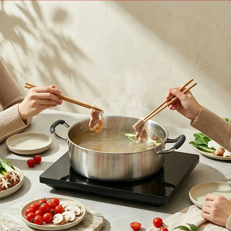 pot à feu en acier inoxydable en gros