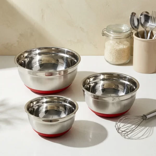 wholesale stainless steel mixing bowls with non-slip base (1)