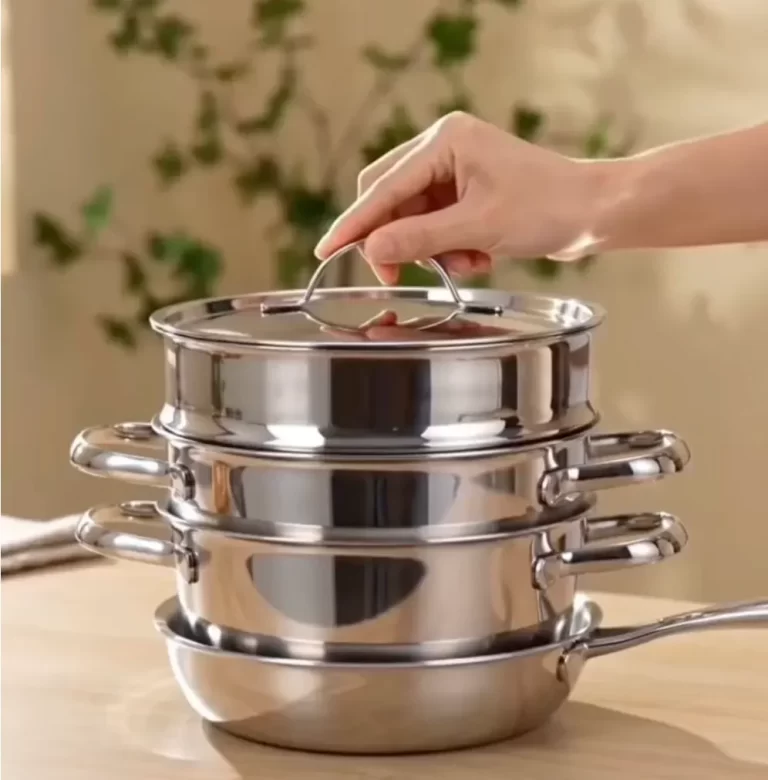 Premium 5-Piece Stainless Steel Cookware Set – Multi-Functional & Stackable (OEM-ODM Available)
