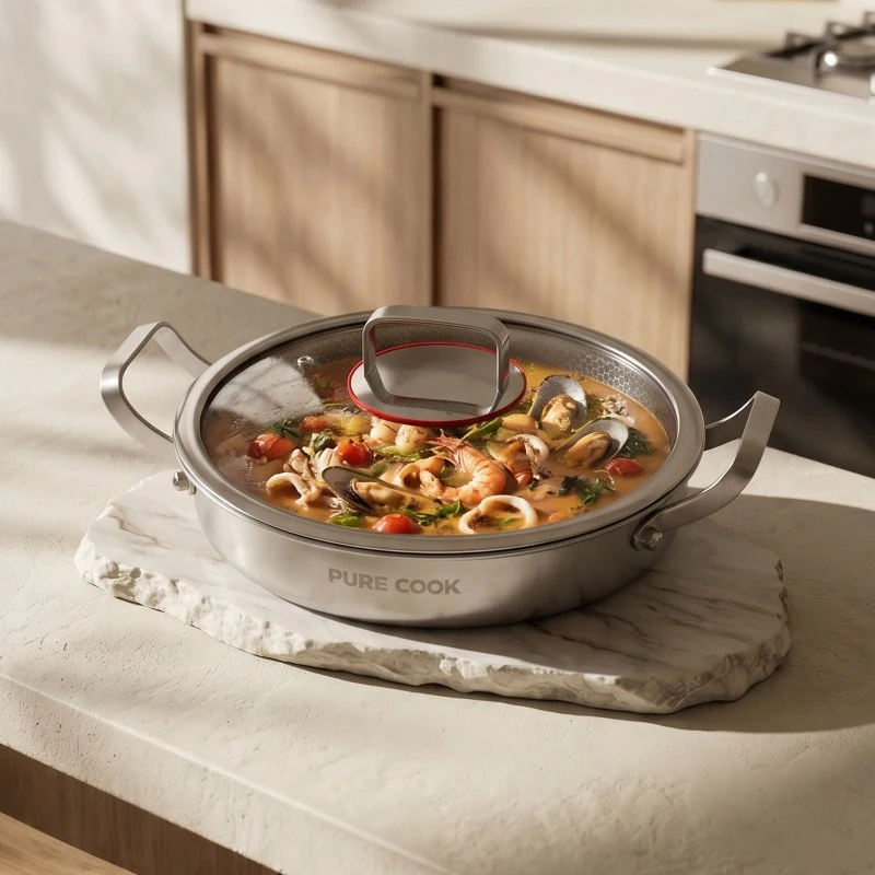stainless steel non-stick braiser pan (1)