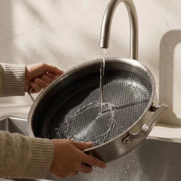stainless steel non-stick braiser pan (4)