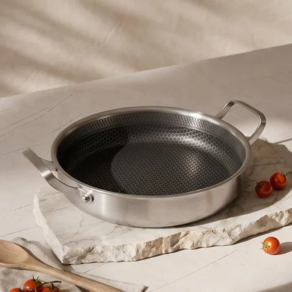 stainless steel non-stick braiser pan (5)