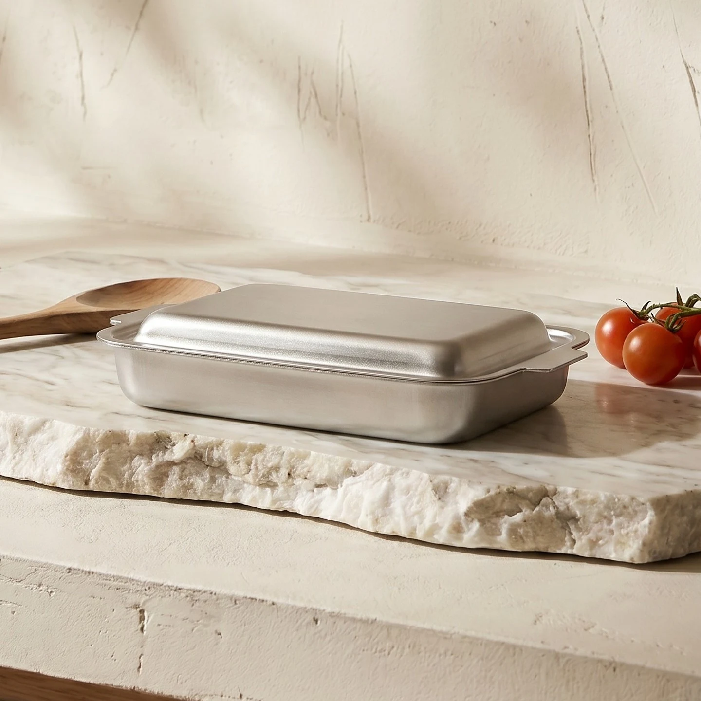 tri-ply small roasting pan with lid (1)