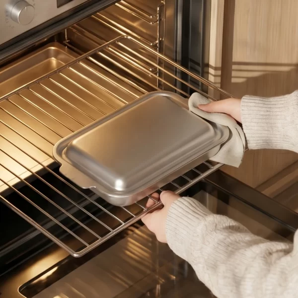 tri-ply small roasting pan with lid (3)