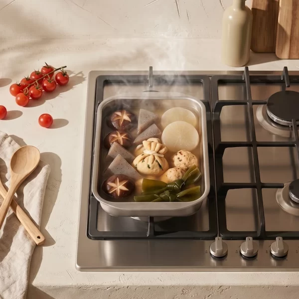 tri-ply small roasting pan with lid (4)