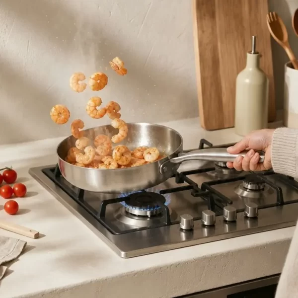 wholesale 20cm stainless steel frying pan (2)