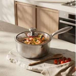 wholesale 304 stainless steel saucepan with lid (1)